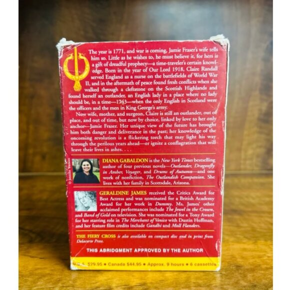 The Fiery Cross book 5 Diana Gabaldon Outlander cassette tapes - Picture 2 of 4